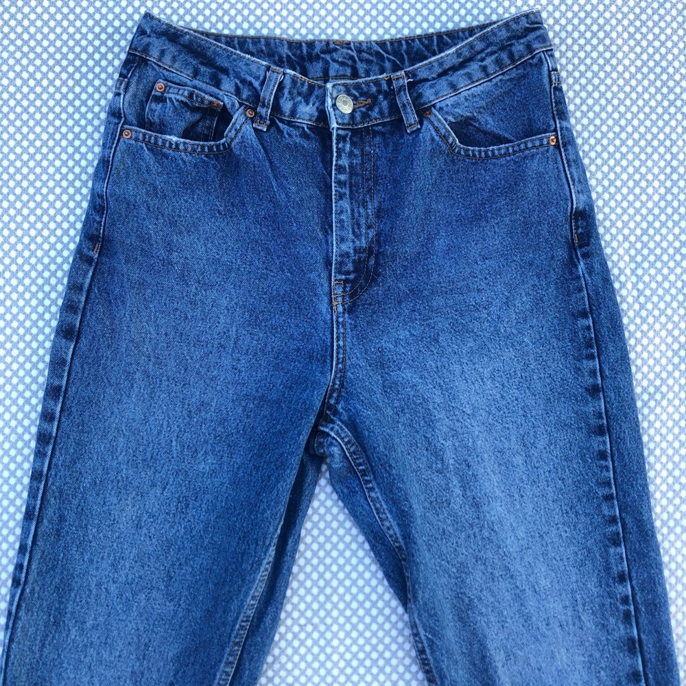 Topshop dark to medium wash denim jeans ✨